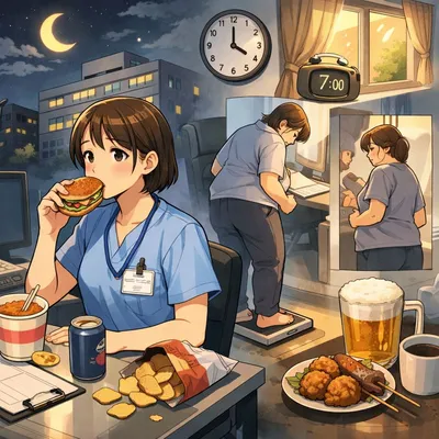 夜勤専従になって太った理由を生活習慣から徹底分析？