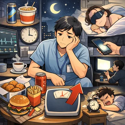 夜勤専従で太る人に共通する7つの生活習慣とは？