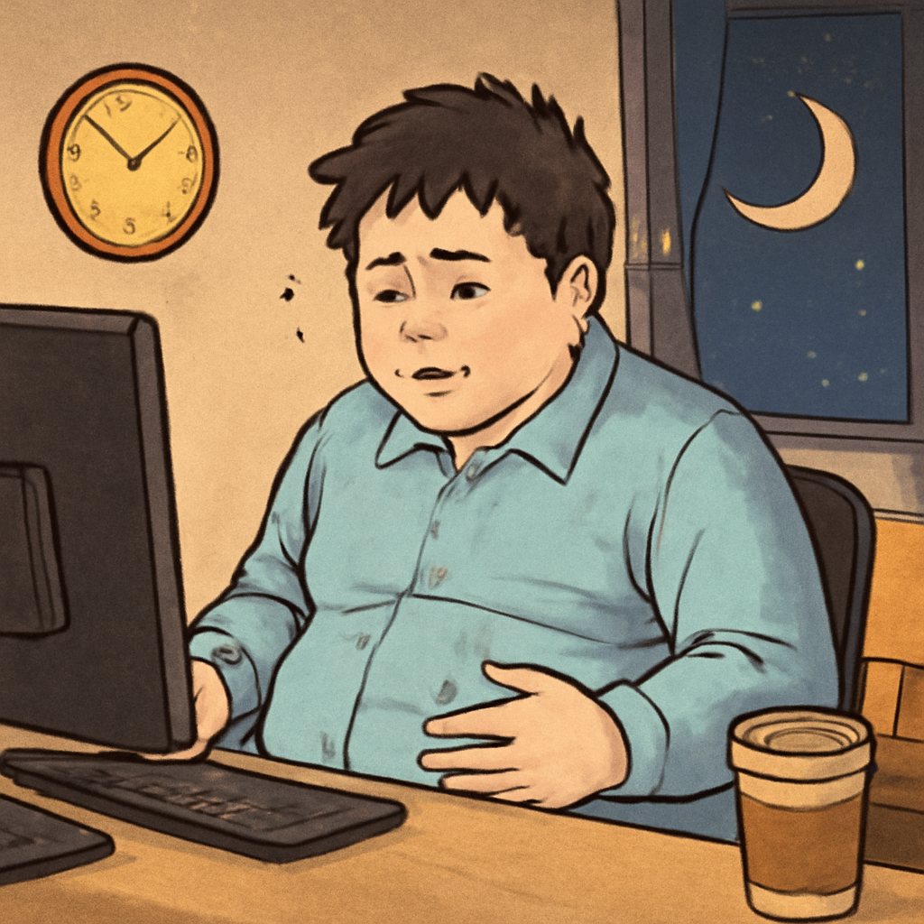 夜勤専従で太りやすくなった理由を生活の変化から考える？