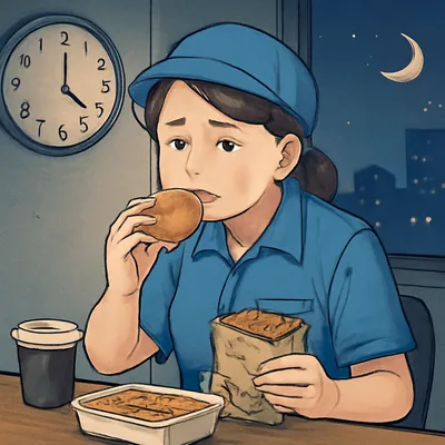 夜勤専従で太る人がやりがちな習慣とは？
