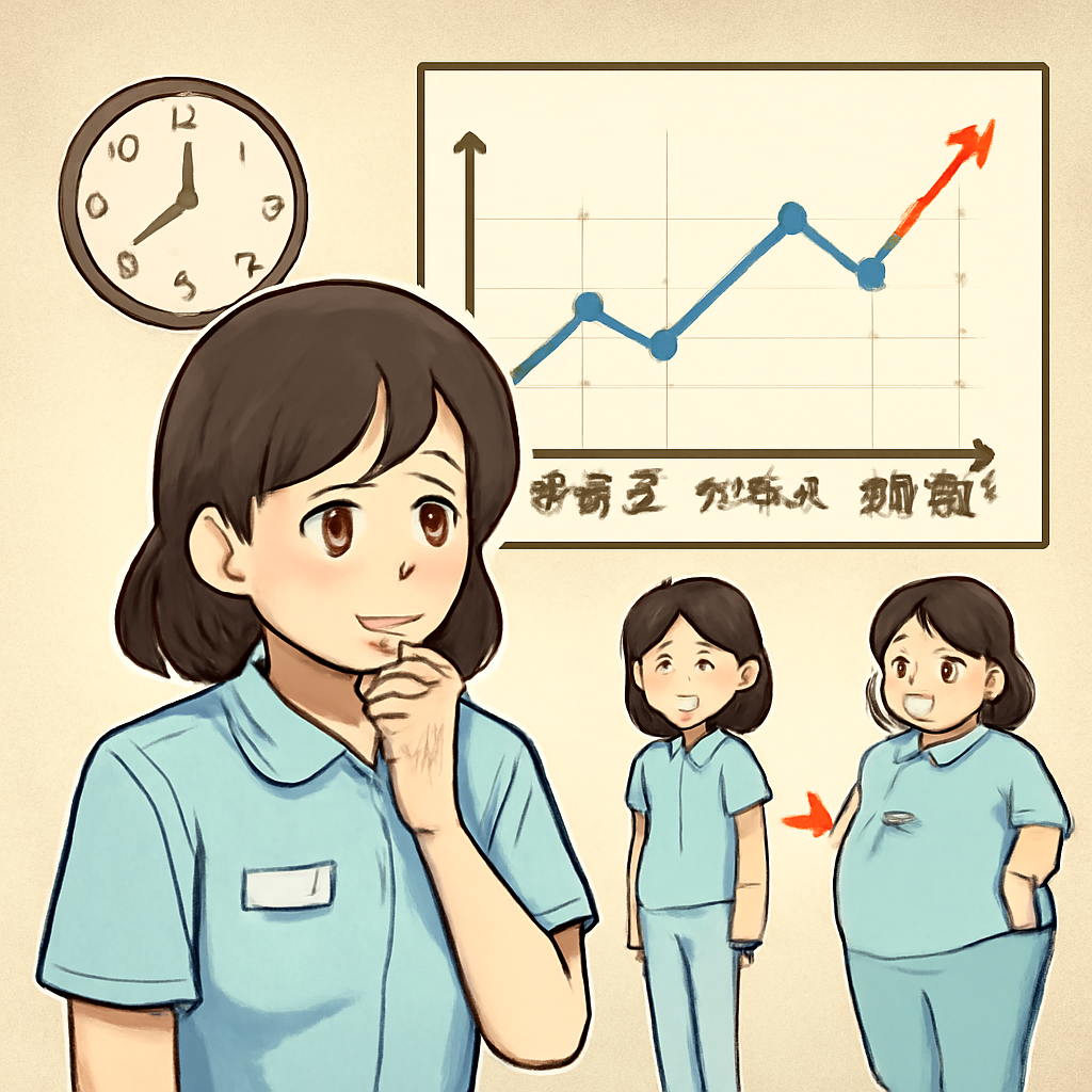 夜勤専従で太った理由を仕事前仕事中仕事後で分析?